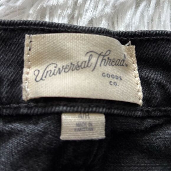 Universal Thread Jeans New High Rise Flare Stretch Black Womens Size 4 - Picture 9 of 10